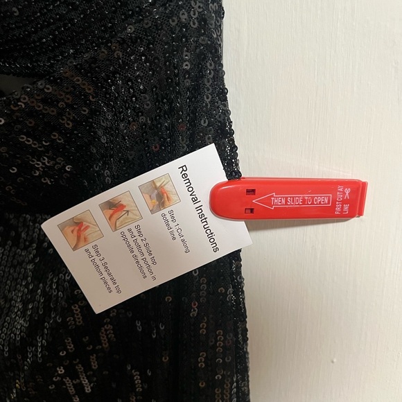 Mac Duggal Women’s Black Sequin Evening Dress Size 4 - Picture 7 of 9